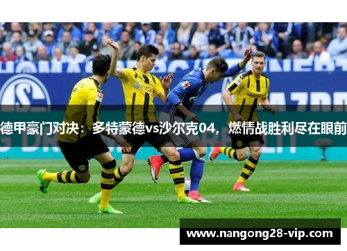 德甲豪门对决：多特蒙德vs沙尔克04，燃情战胜利尽在眼前